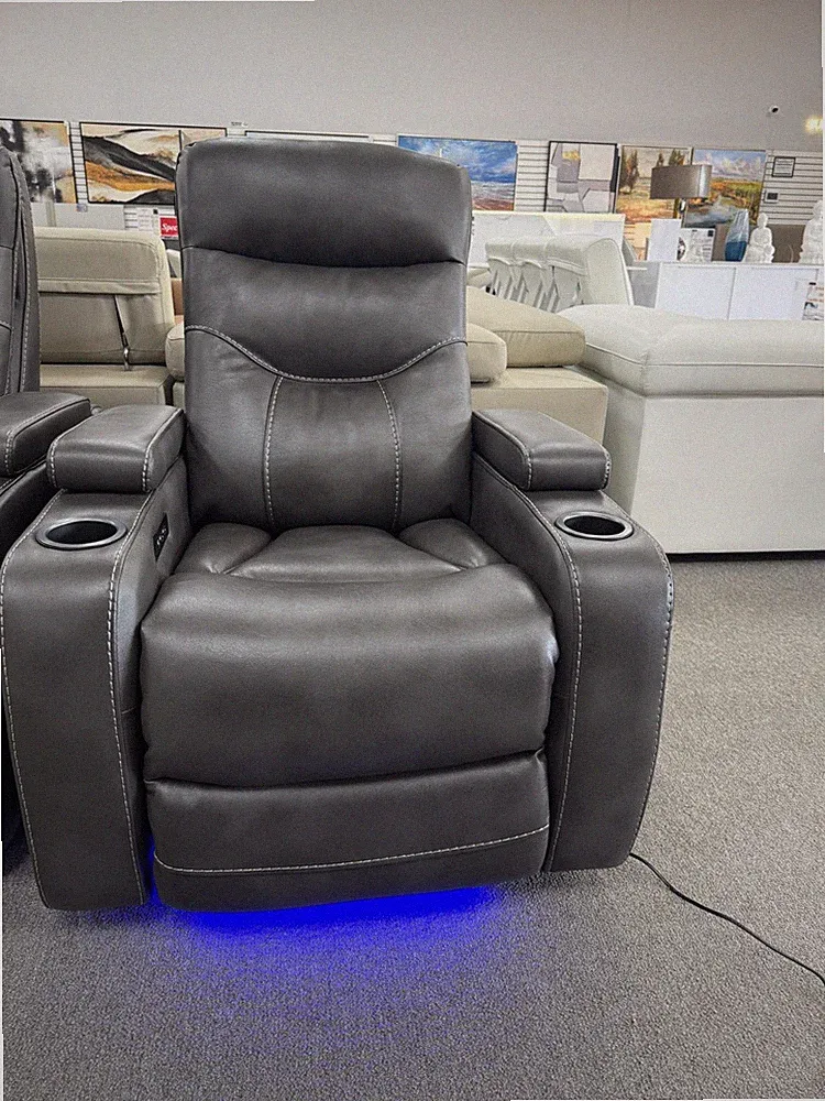 HomeTheatre Recliner| Adjustable headrest |CupHolders |Storage|LED| Zero Gravity