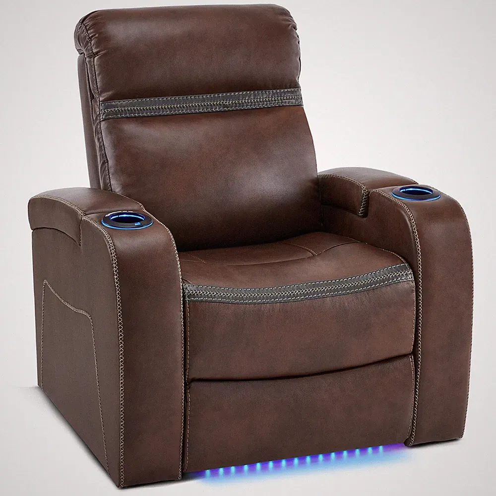 Lovupet Home Theater Seating, Power Recliner with Adjustable Headrest,USB HTS400