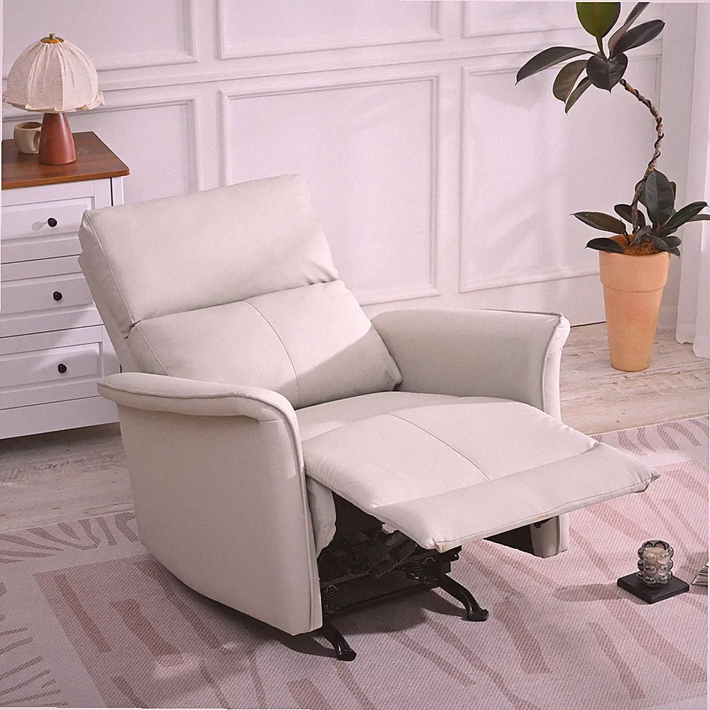 Manual Rocker Recliner Chair for Adults,Rocking Glider Recliner for Small Spac