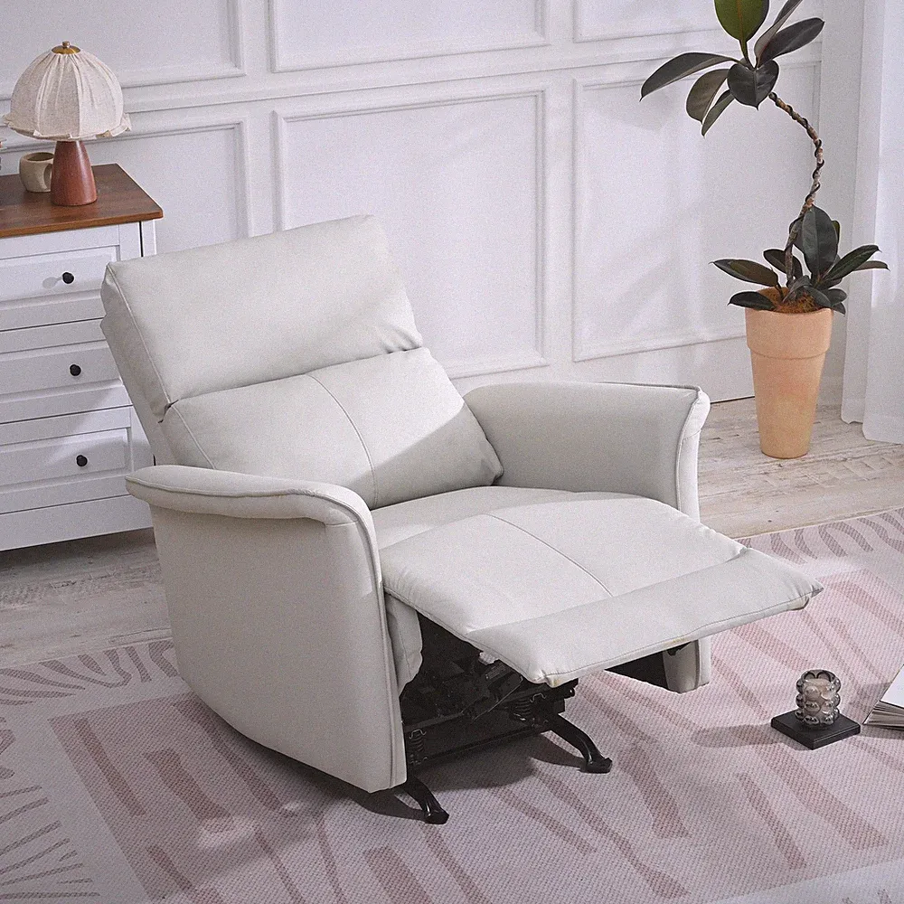 Manual Rocker Recliner Chair for Adults,Rocking Glider Recliner for Small Spaces