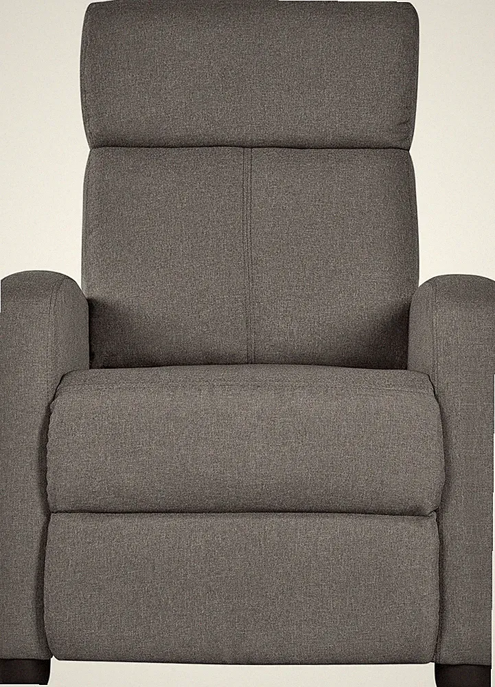 Modern Gray Recliner Chair with Pocket Spring for Home Theater & Living Room
